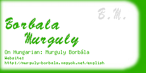 borbala murguly business card