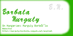 borbala murguly business card